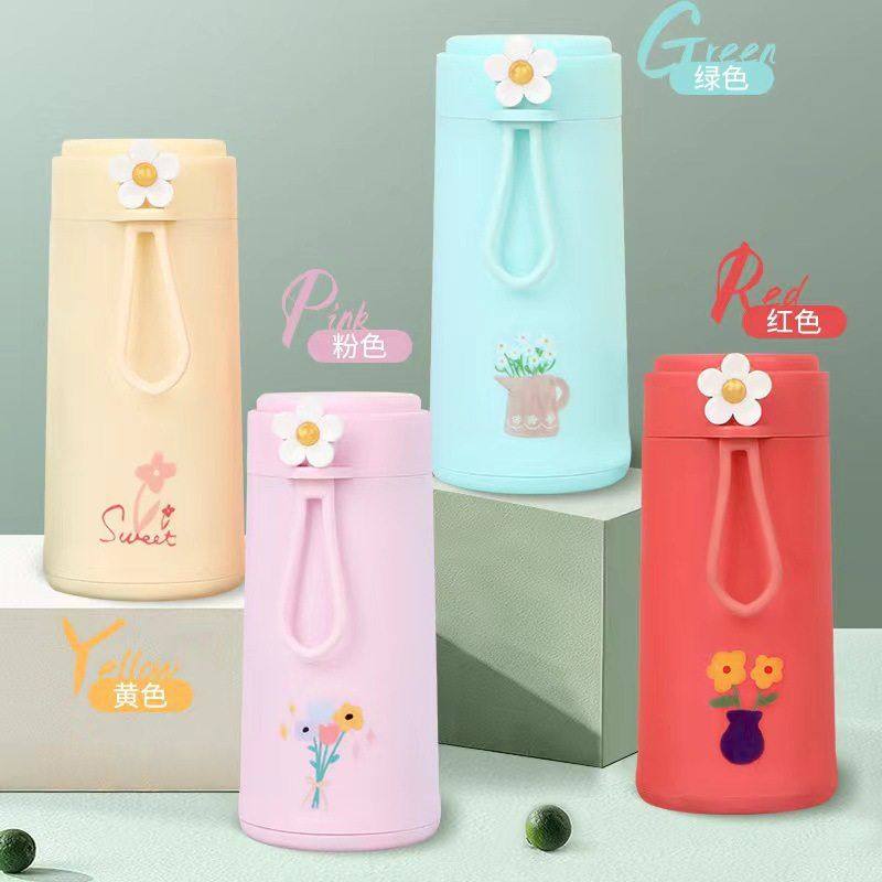 双层玻璃花香杯地推活动礼品水杯便携手提塑玻杯可爱卡通学生杯子,餐饮具,玻璃杯,淘宝优惠券,粉丝福利购,淘宝优惠卷