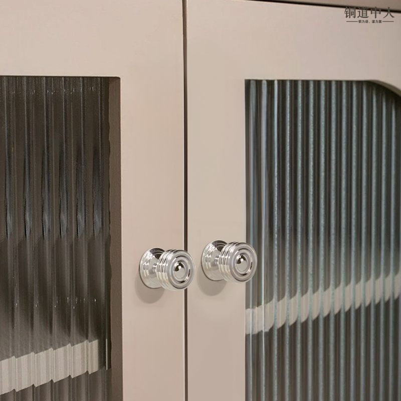 铜道中人黄铜单孔简约复古拉手