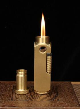 唐腾全黄铜制造煤油火石和平饭店电影同款打火机创意工艺品小礼品