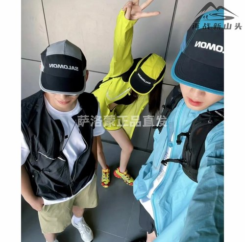 户外遮阳跑步运动帽salomon透气