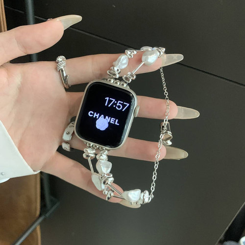 sanD-P红米watch5不规则珍珠表链