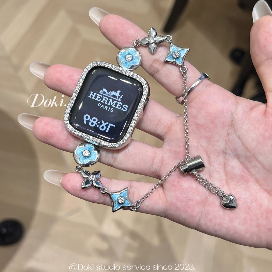 sanD-P小米9Pro镶钻老花四叶草链