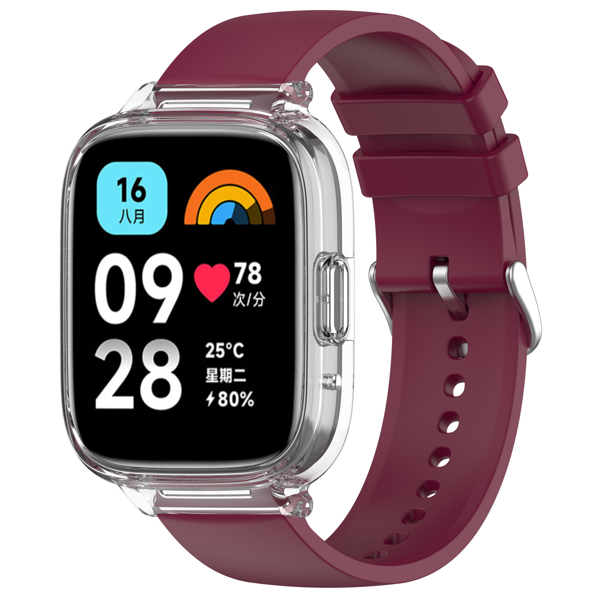 sanD-P红米watch4/3液态硅胶表带
