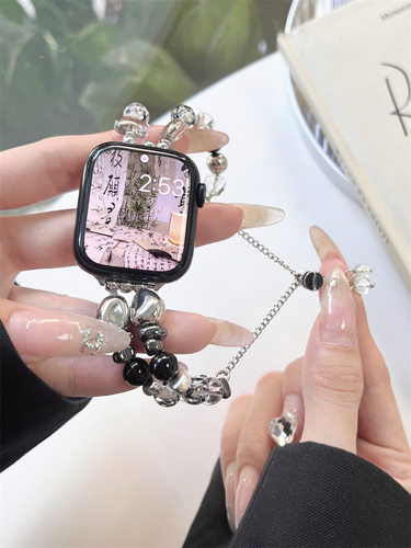 sanD-P红米watch4水晶珍珠手表链