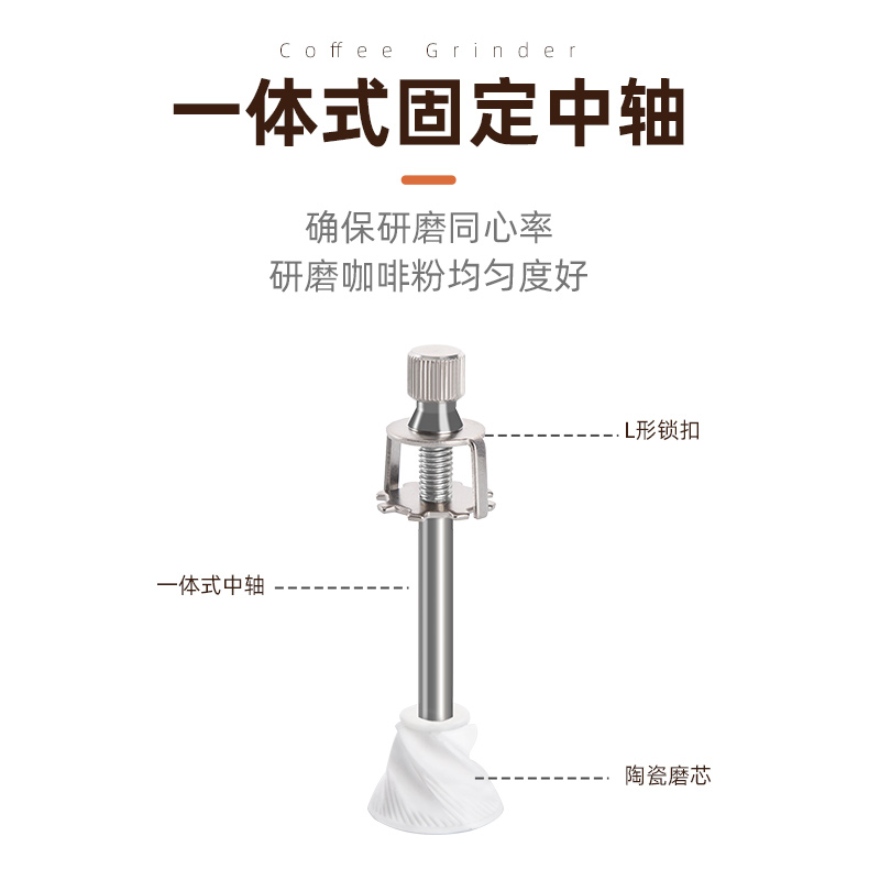 新款手动咖啡豆研磨机现磨手摇磨豆机器具小型家用手磨咖啡机1071