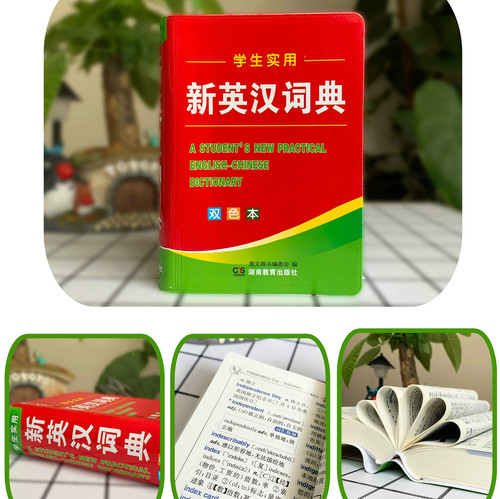 新编双色本正版实用新英汉词典