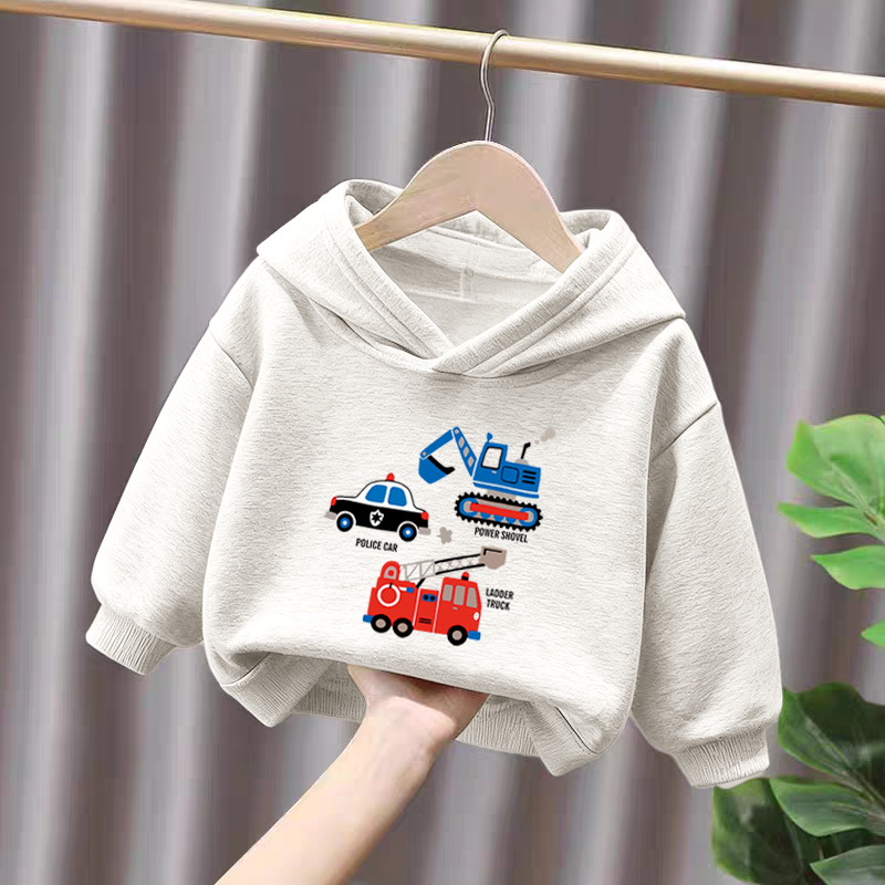 纯棉男童加绒加厚连帽卫衣2025秋冬新款中小儿童宝宝休闲百搭上衣