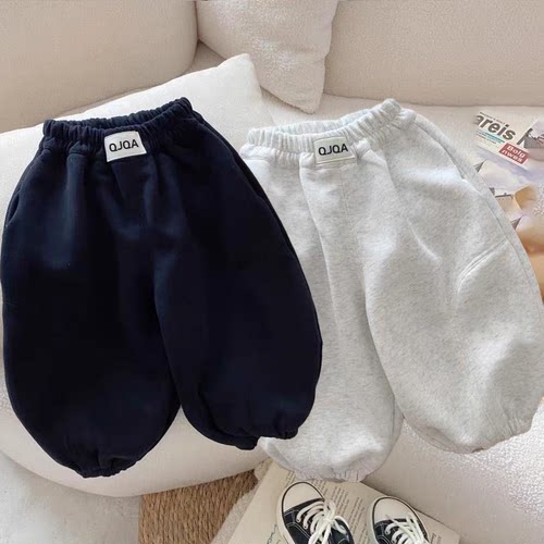 男童帅气裤子春秋新款韩版宽松百搭儿童宝宝休闲运动束脚哈伦卫裤