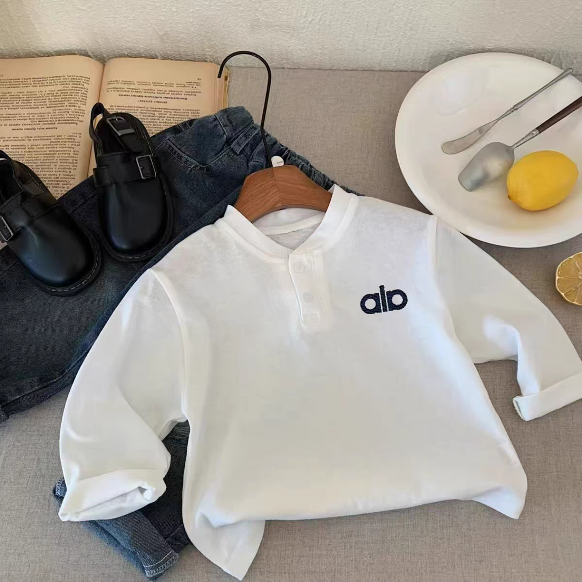 100%纯棉男童POLO衫春秋季小孩儿童宝宝长袖T恤帅气百搭打底上衣