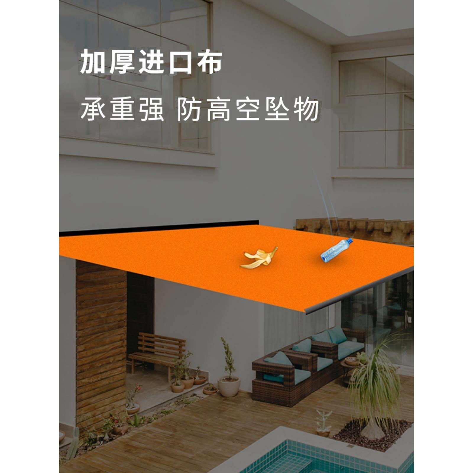 全盒电动伸缩式遮阳棚雨棚户外伸缩折叠雨棚庭院停车棚遥控防雨蓬