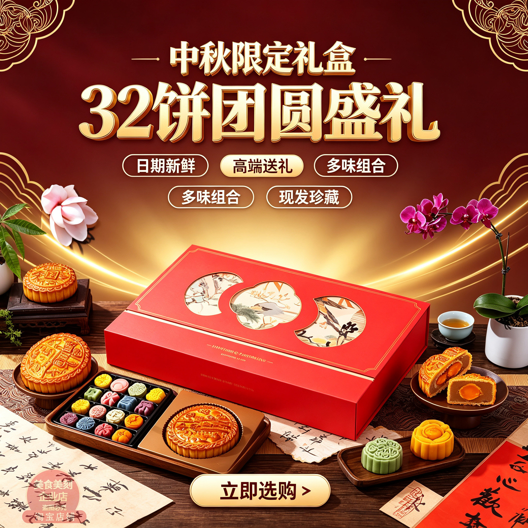 2026中秋节送礼新款糕点礼盒广式流心高档特色伴手礼品盒装多口味