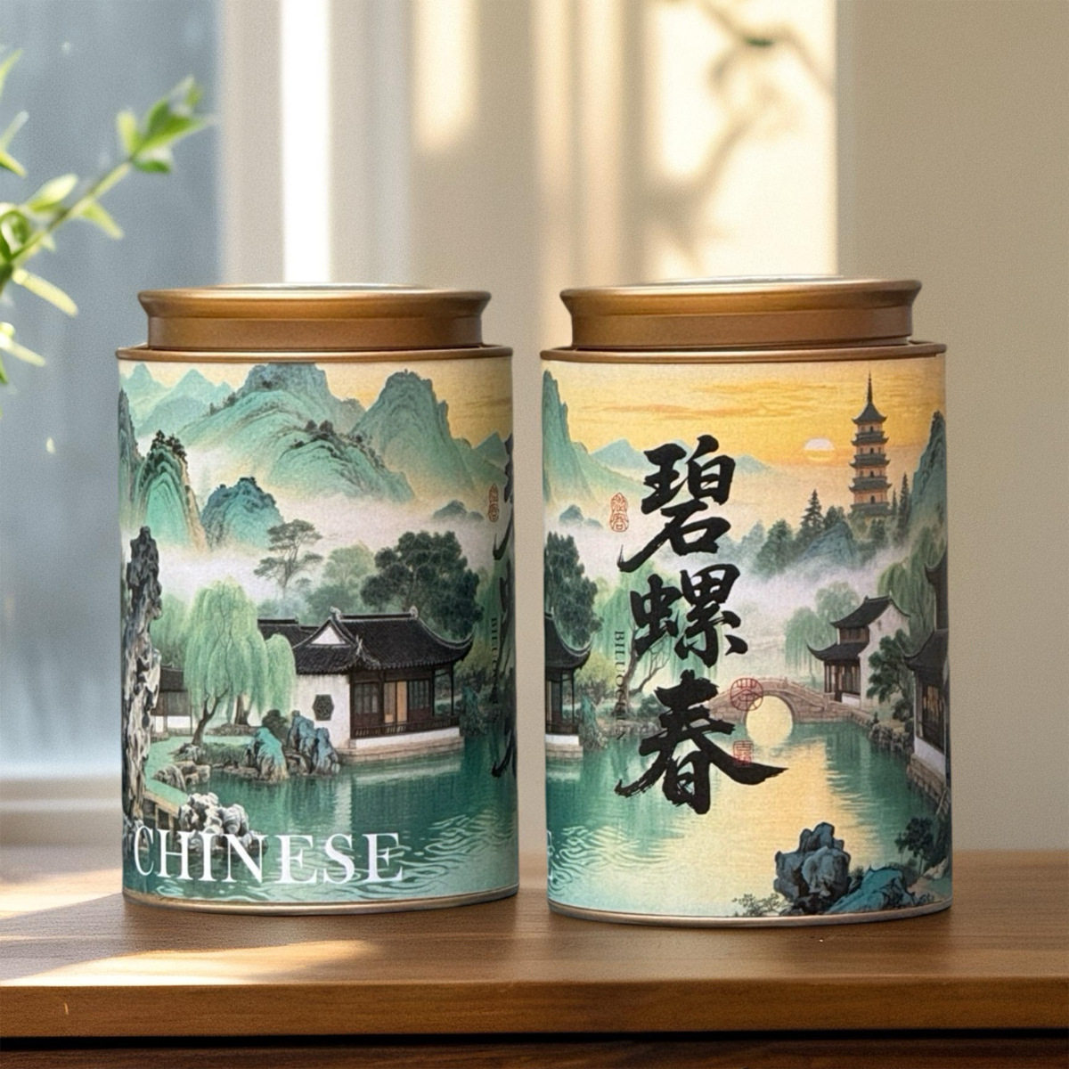 茉莉花茶高山茶叶碧螺春绿茶兰妃茶铁观音武夷小种桂花红茶罐装