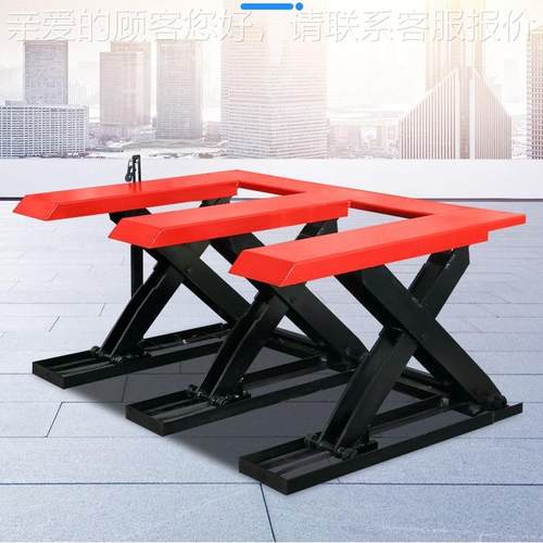 SZhular牌E型免挖坑升降平台光动感电E型升降应上料o固定剪叉式自