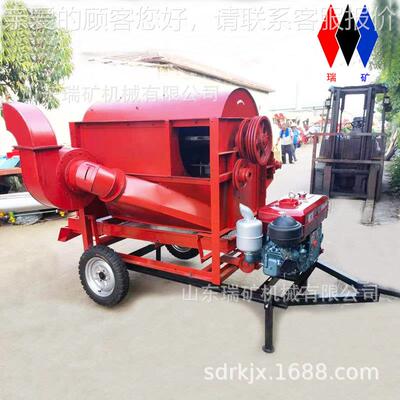 内蒙孜然脱粒高机1FPR25型香打谷机柴油带脱茴粱机大豆水稻小麦脱