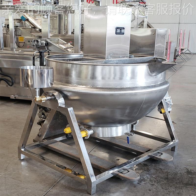 商用汤熬制夹XXQ层不锈钢材质倾出斜料温度可控阿锅胶熬制设备姜