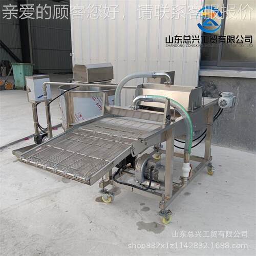 全式自动KBR布面包片淋浆机 桑丝叶瀑淋浆机 鱿鱼淋浆设备厂家直