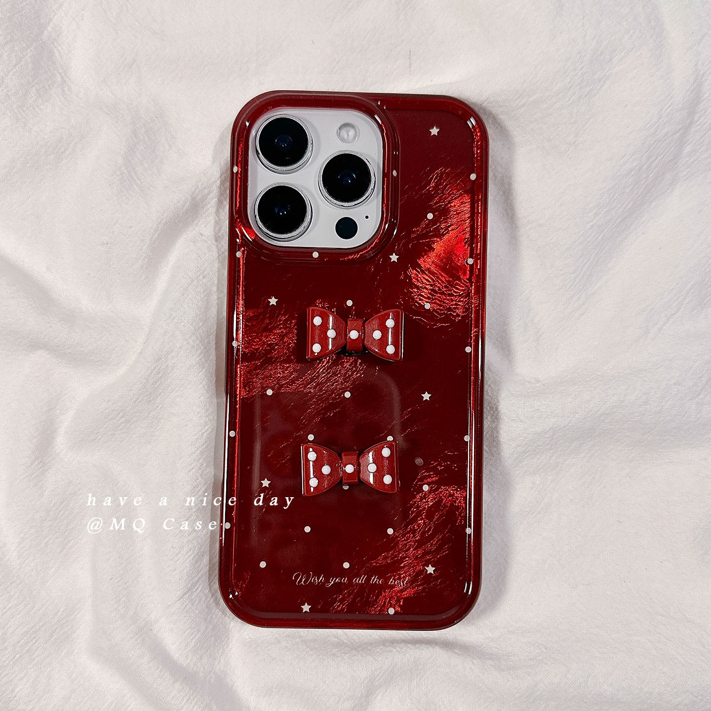 简约红色立体蝴蝶结适用苹果17手机壳iPhone17Promax新款16高级感15保护套13硅胶14防摔全包新年独特女款软壳,3C数码配件,手机保护套/壳,淘宝优惠券,粉丝福利购,淘宝优惠卷