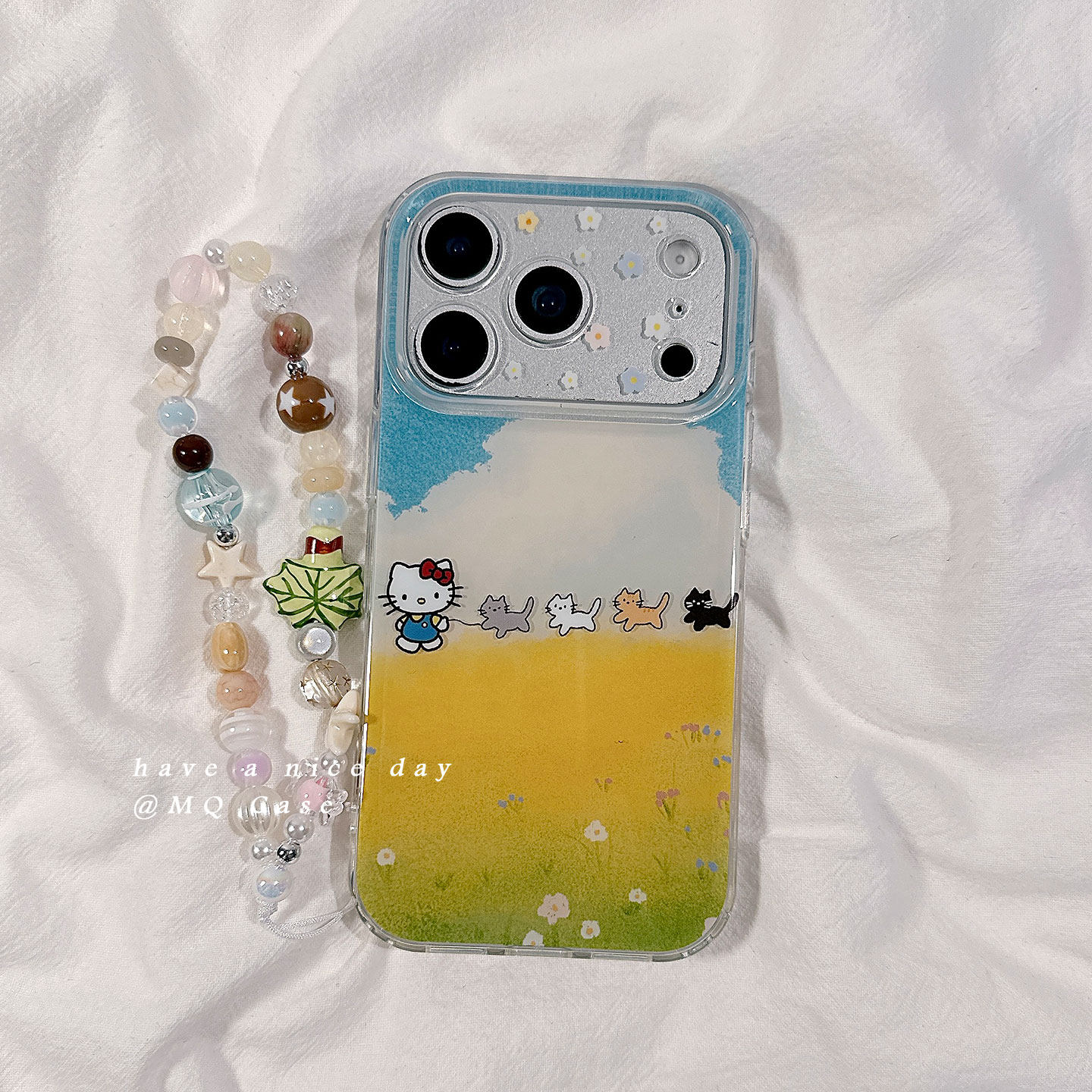 ins风少女心可爱卡通适用苹果17手机壳iPhone17Promax新款16高级感15保护套13硅胶14防摔全包带链条挂绳女软p