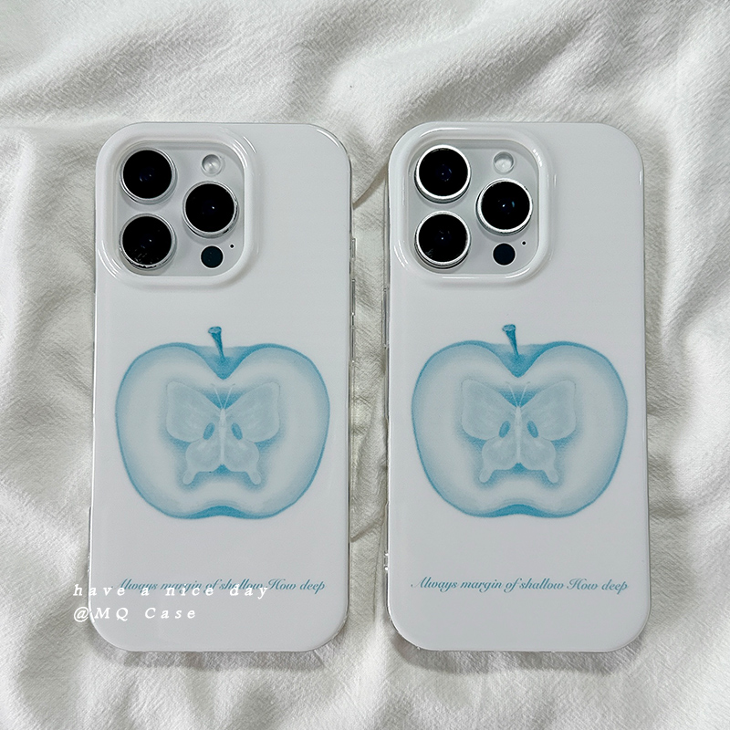 ins复古蝴蝶适用苹果16手机壳iPhone15Promax新款13/14高级感16promax保护套硅胶防摔全包创意软壳女