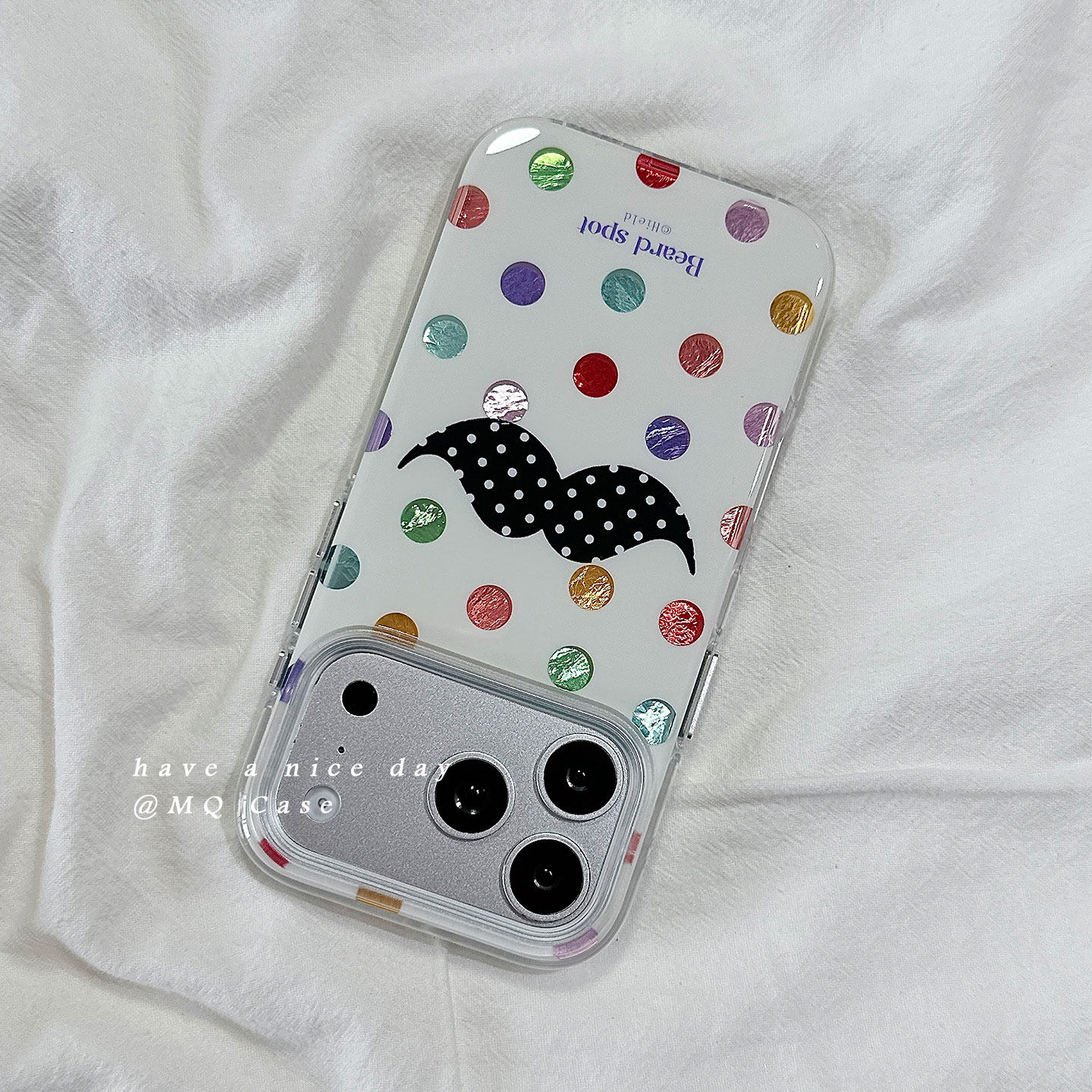 适用于iPhone简约波点手机壳