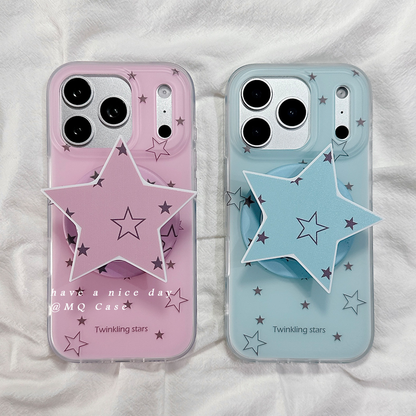 简约星星适用苹果17手机壳iPhone17Promax新款16高级感15磁吸保护套13硅胶14防摔全包创意带支架磨砂软壳女外