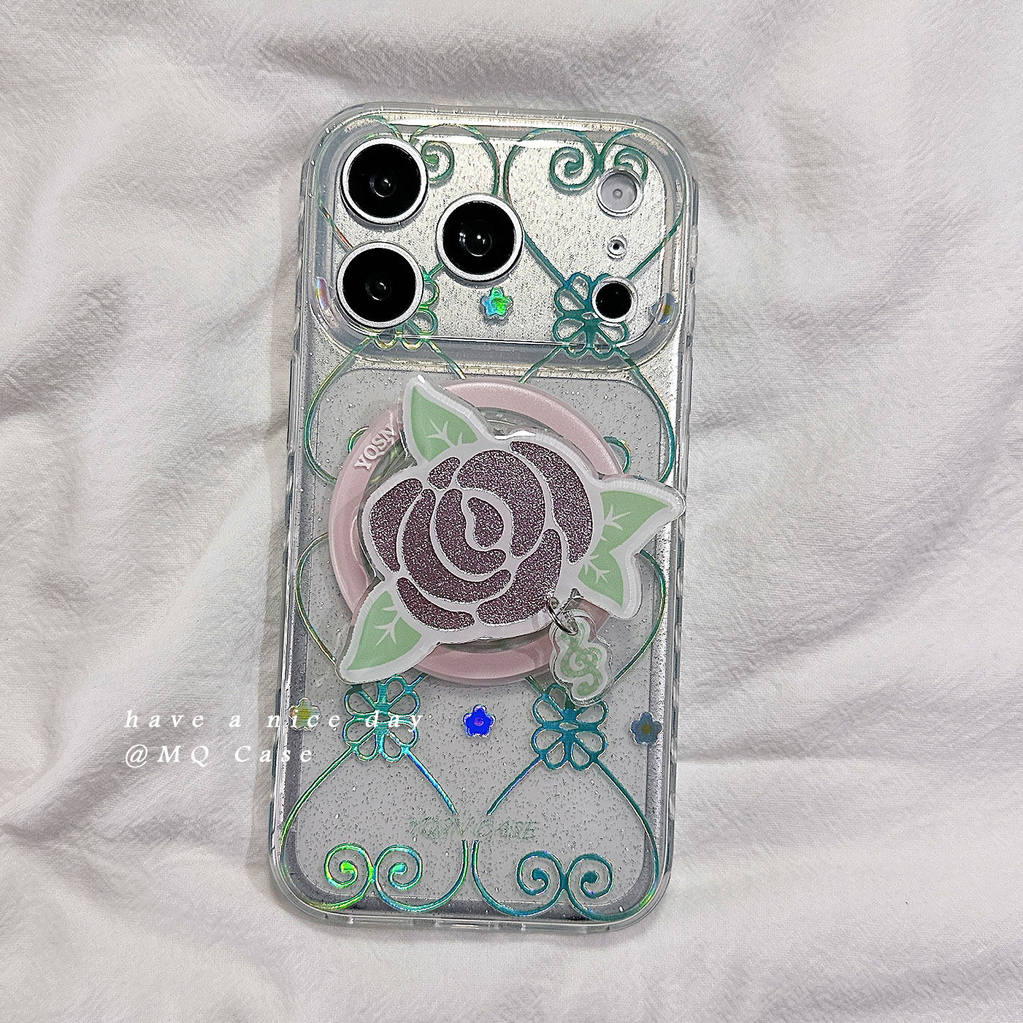 适用于iPhone清新ins磁吸手机壳