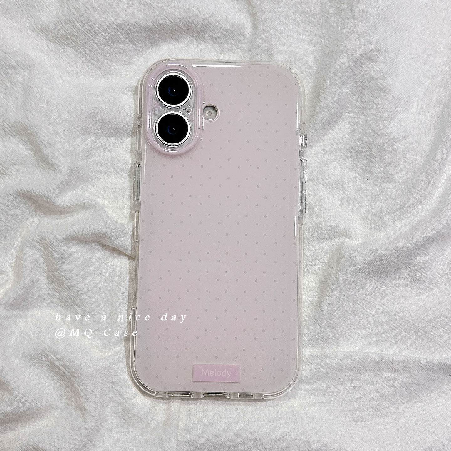 ins简约波点适用苹果17手机壳iPhone17Promax新款16高级感15保护套硅胶防摔镜头全包超薄女款软壳少女心日韩p