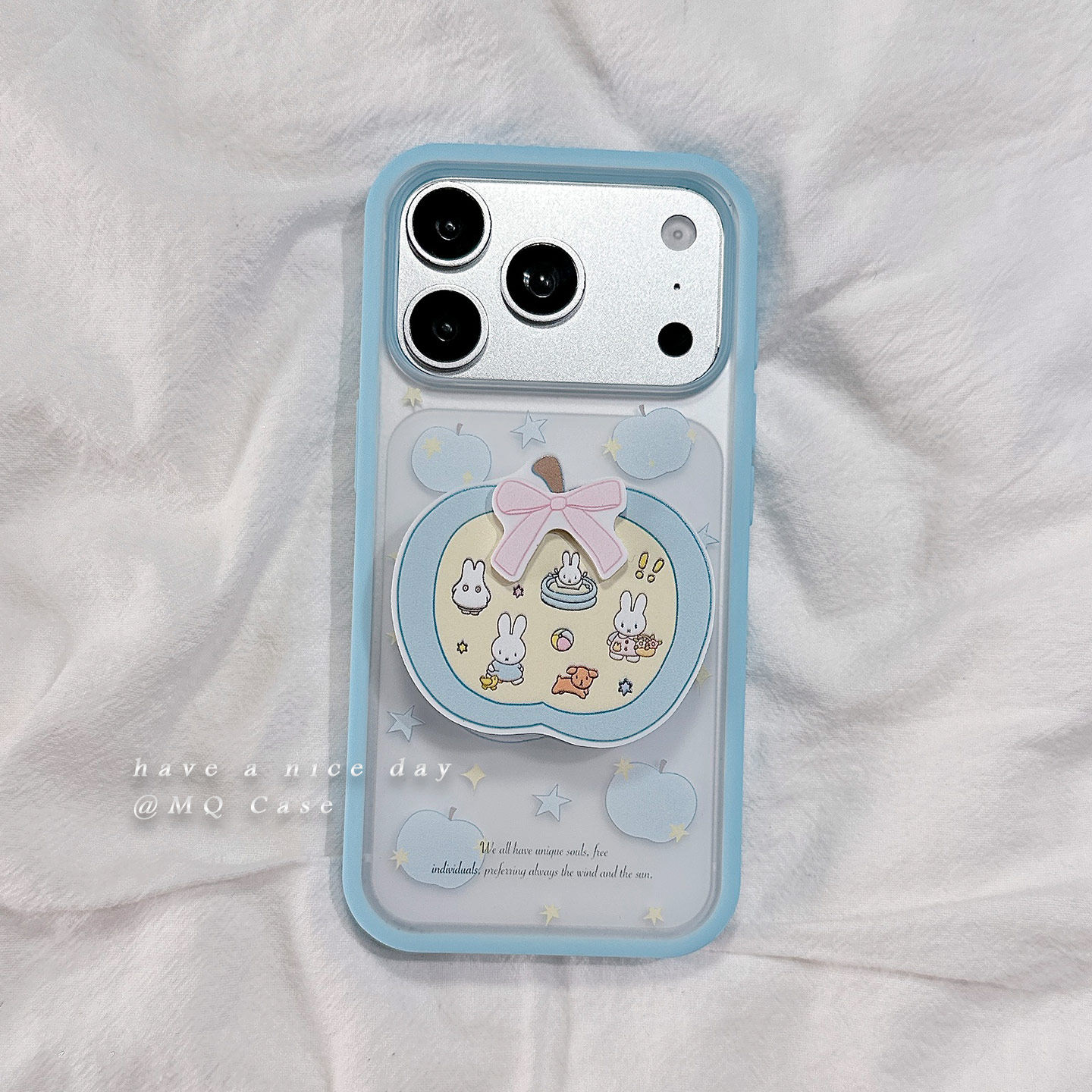 可爱小清新水果卡通适用苹果17手机壳iPhone17Promax新款16高级感15保护套13硅胶14防摔全包带支架磨砂简约女