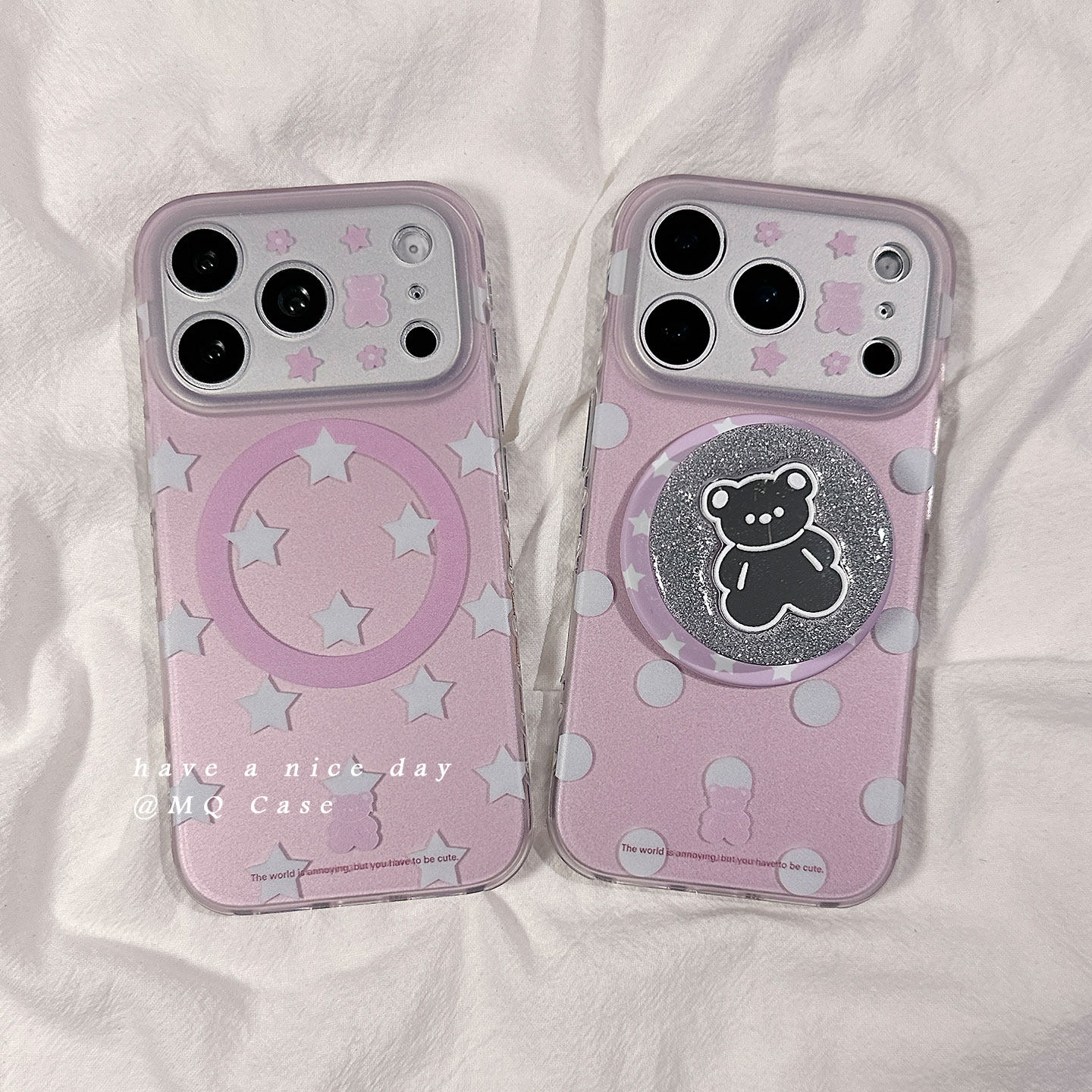 简约紫色波点星星适用苹果17手机壳iPhone17Promax新款16高级感15保护套13硅胶14防摔全包带磁吸支架女磨砂外