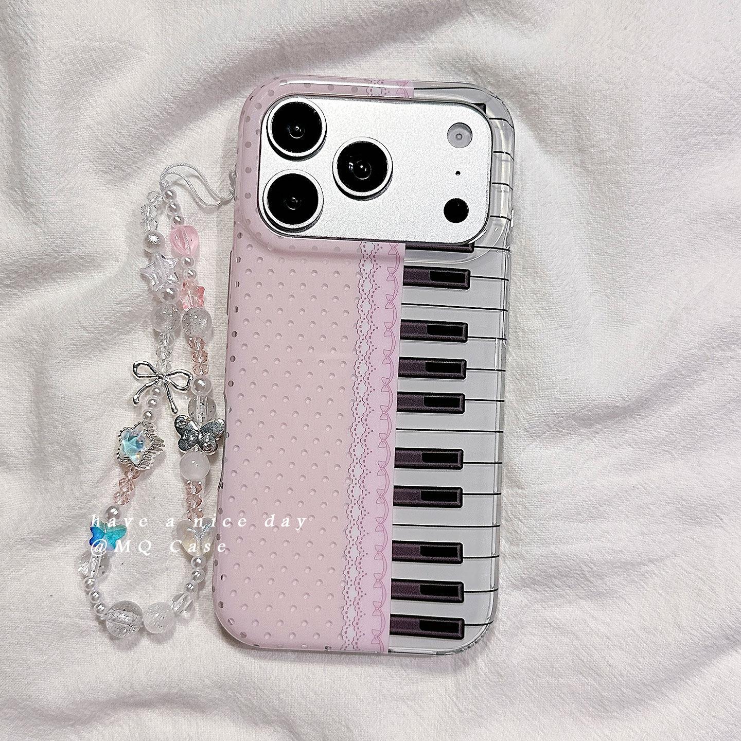 适用于iPhone简约小众链条手机壳