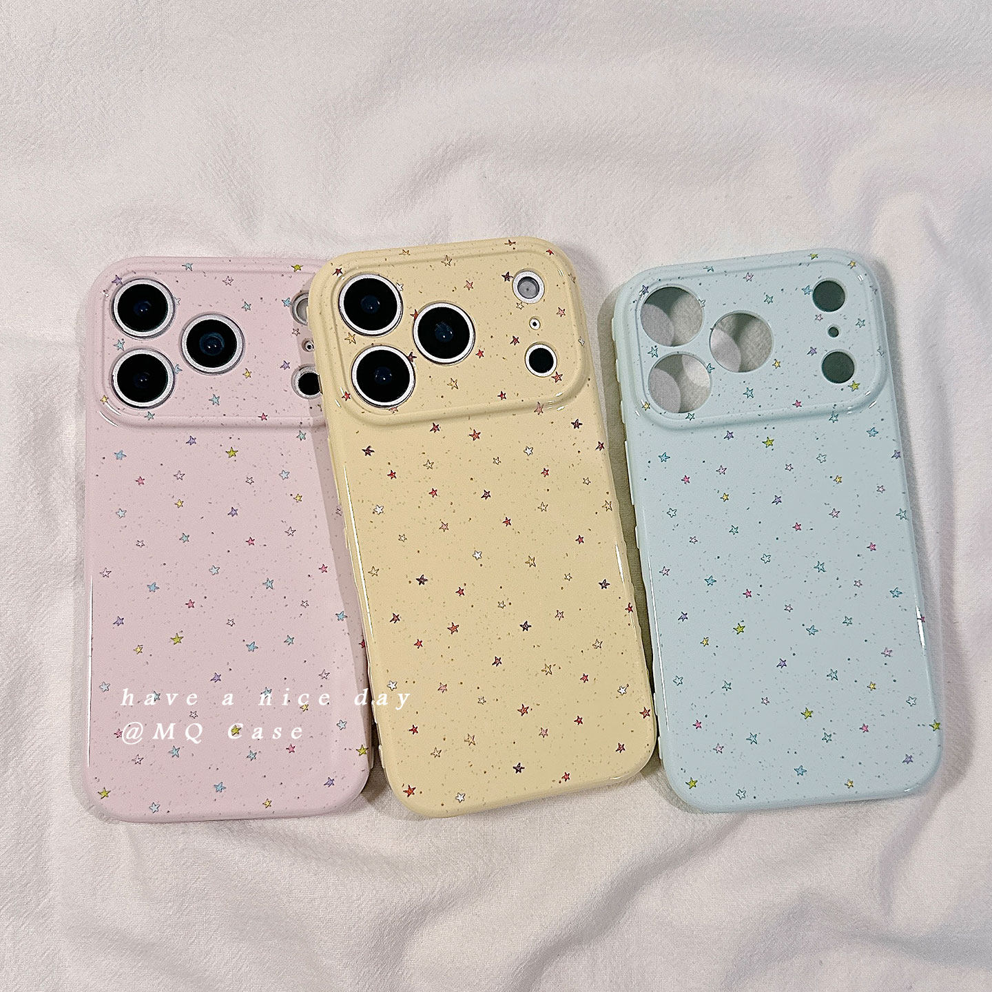 简约纯色小星星适用苹果17手机壳iPhone17Promax新款16高级感15保护套13硅胶14防摔全包创意日韩女款软壳超薄