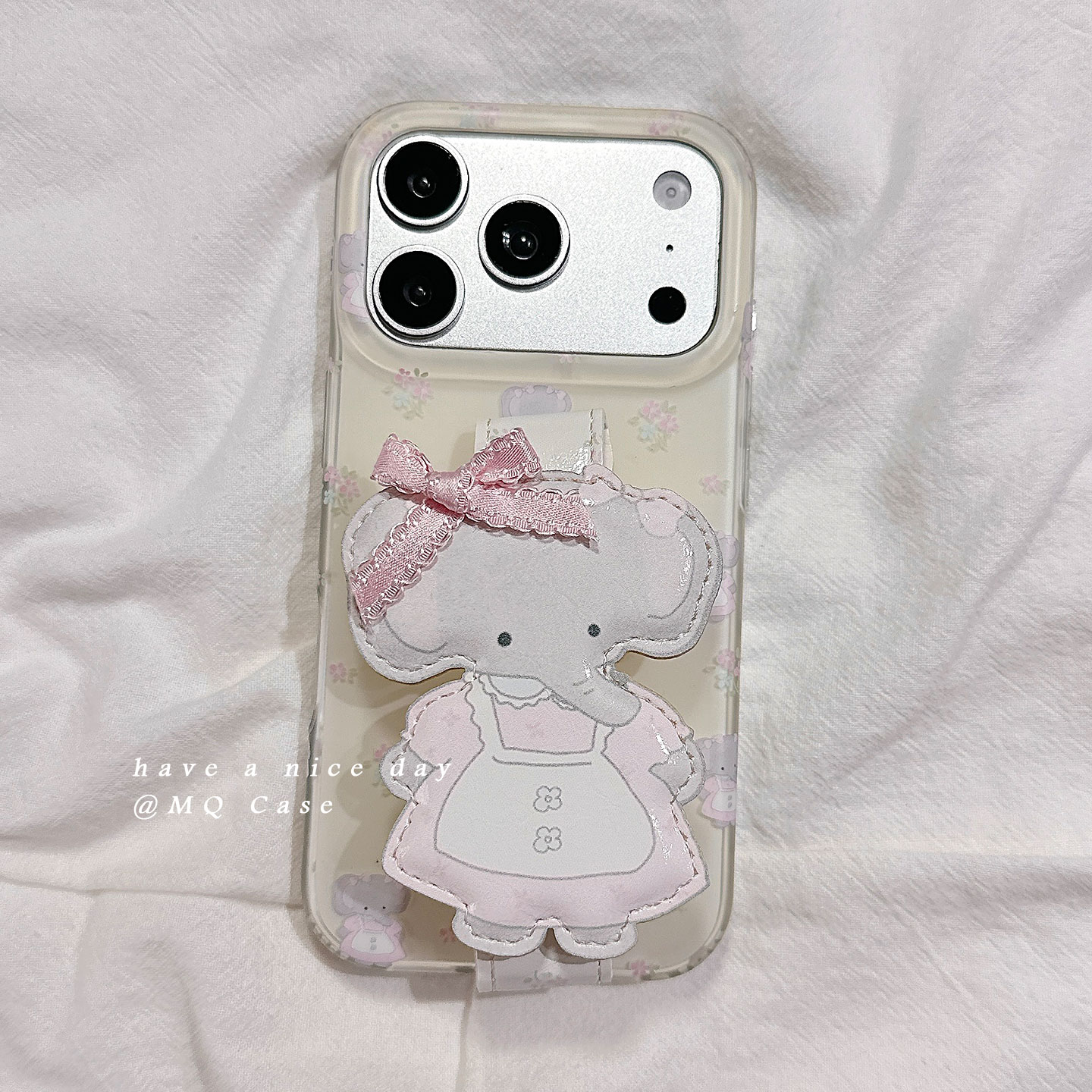 适用于iPhone可爱卡通腕带手机壳