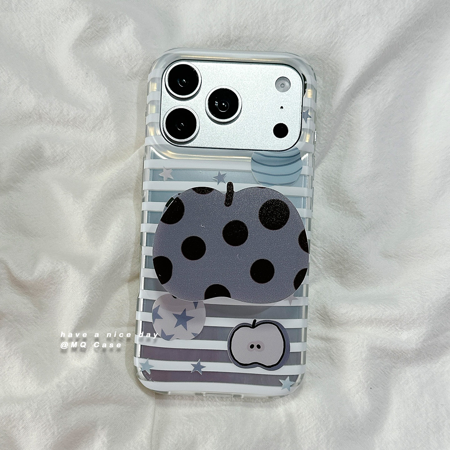ins韩风简约线条纹理水果适用苹果17手机壳iPhone17Promax新款16高级感15保护套硅胶防摔全包带支架女款软壳p