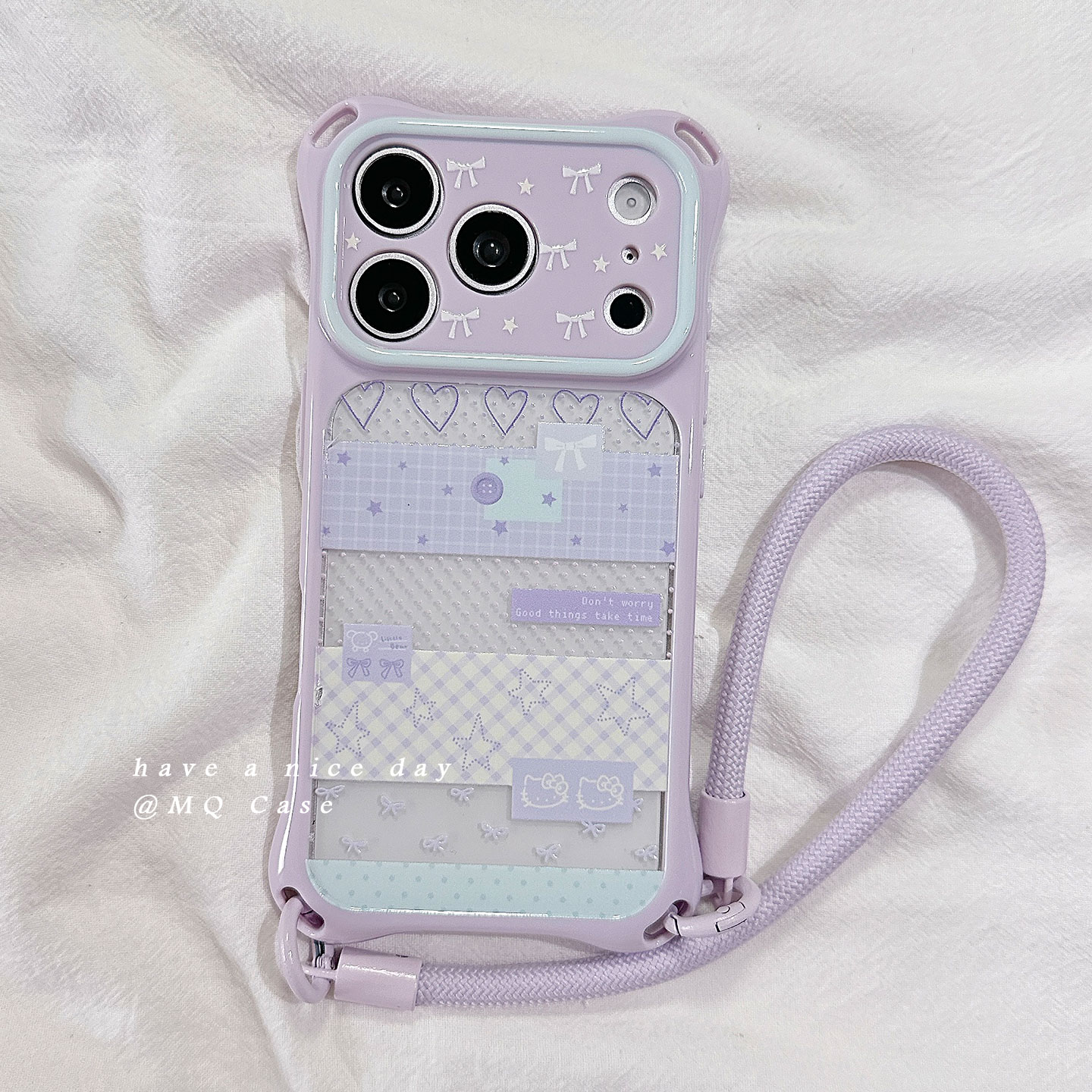 适用于iPhone紫色ins小众手机壳