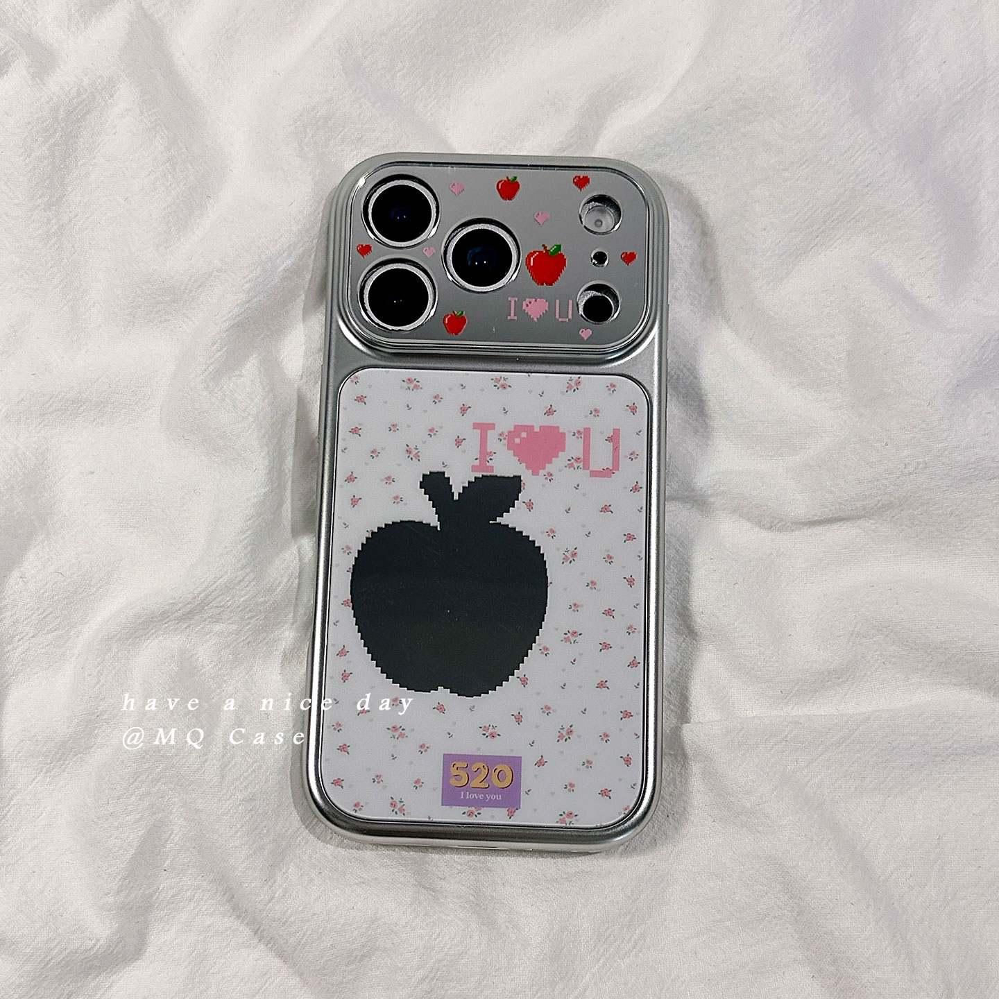 ins风小清新碎花适用苹果17手机壳iPhone17Promax新款16高级感15保护套电镀硅胶14防摔全包镜头女款日韩外壳p