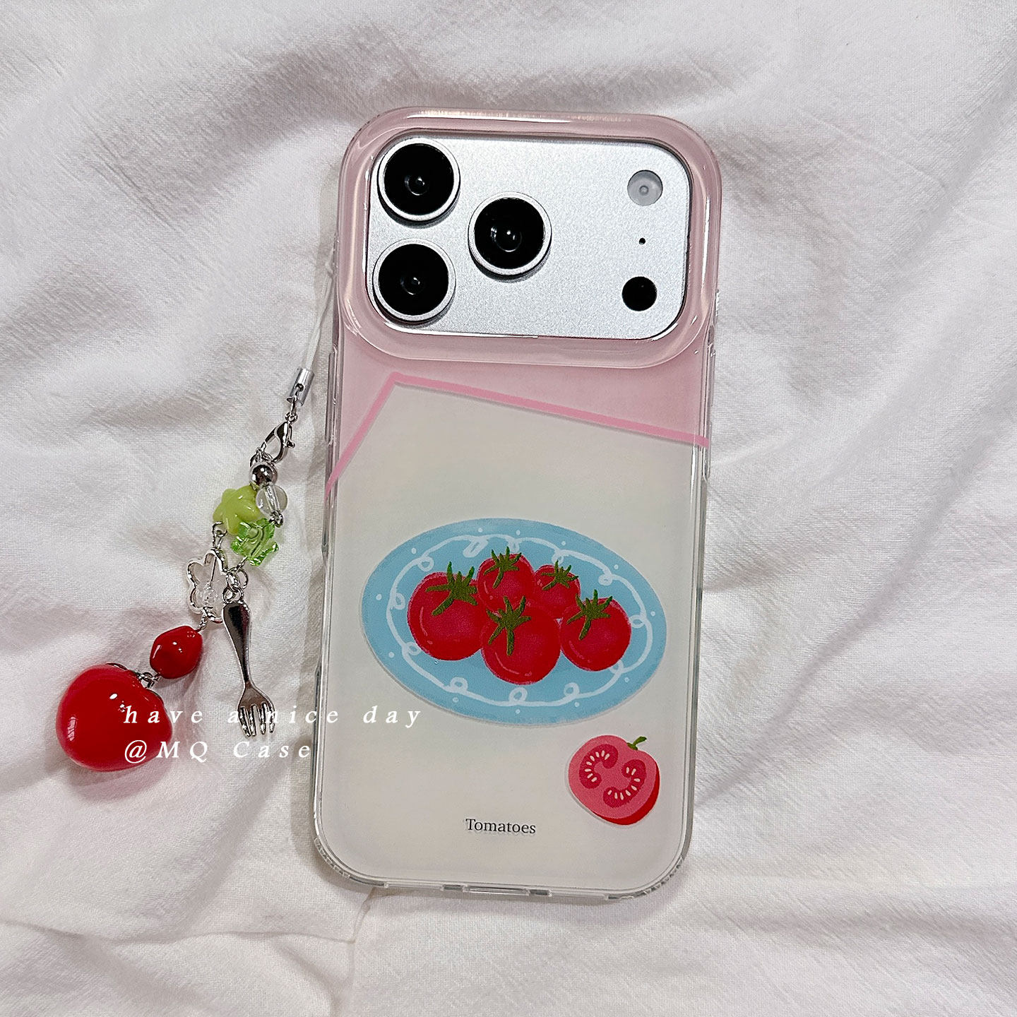 适用于iPhone简约番茄手机壳