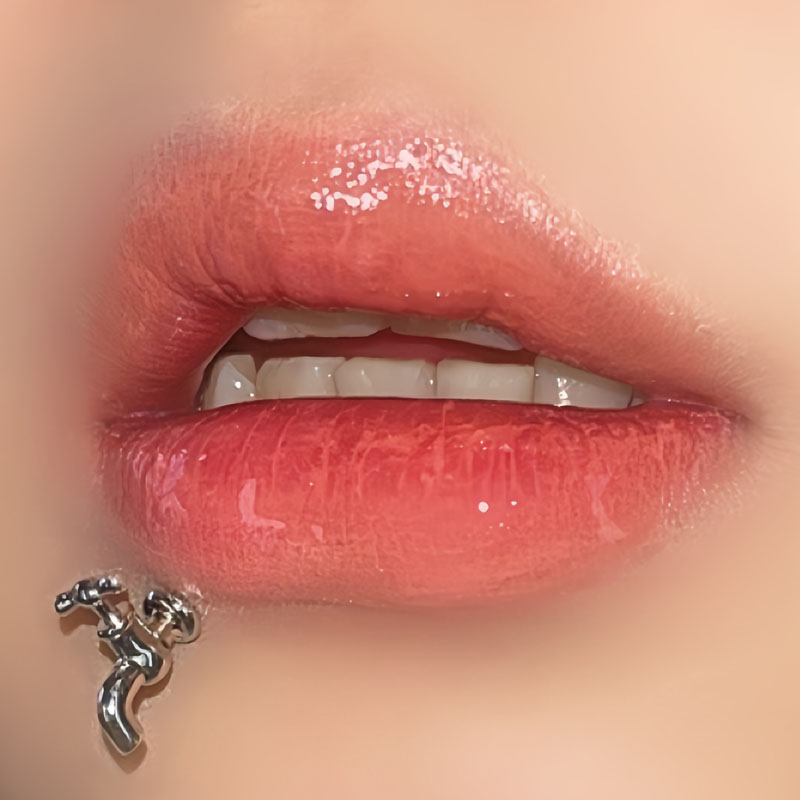 墨刺研究室 搞怪水龙头 唇钉钛钢耳骨钉内螺旋直钉替换钉穿刺饰品