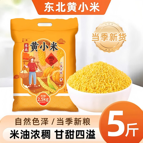 东北黄小米5斤新米产地直发