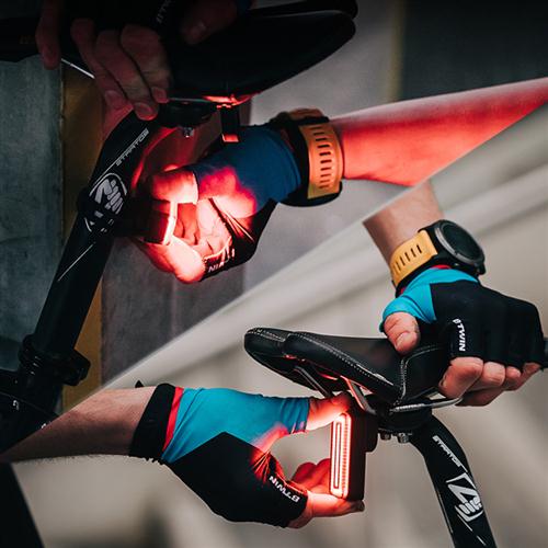 迈极炫自行车智能警示尾灯夜间高亮USB充电SEEMEE30 100 180 200