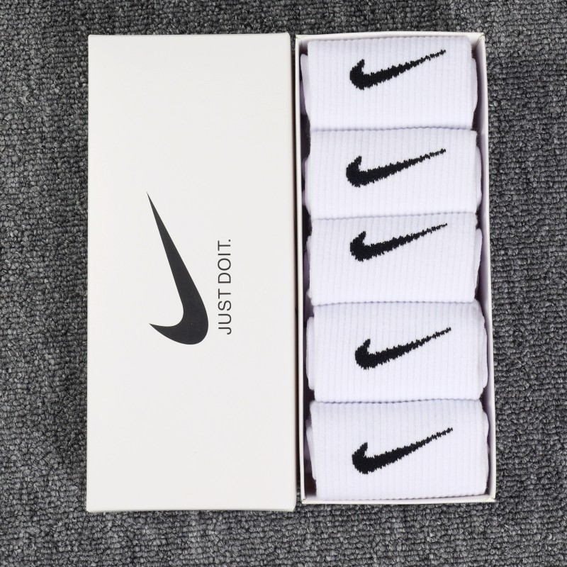 thumbnail for Socks men's and women's pure cotton summer thin middle tube basketball sports men's deodorant Zhuji