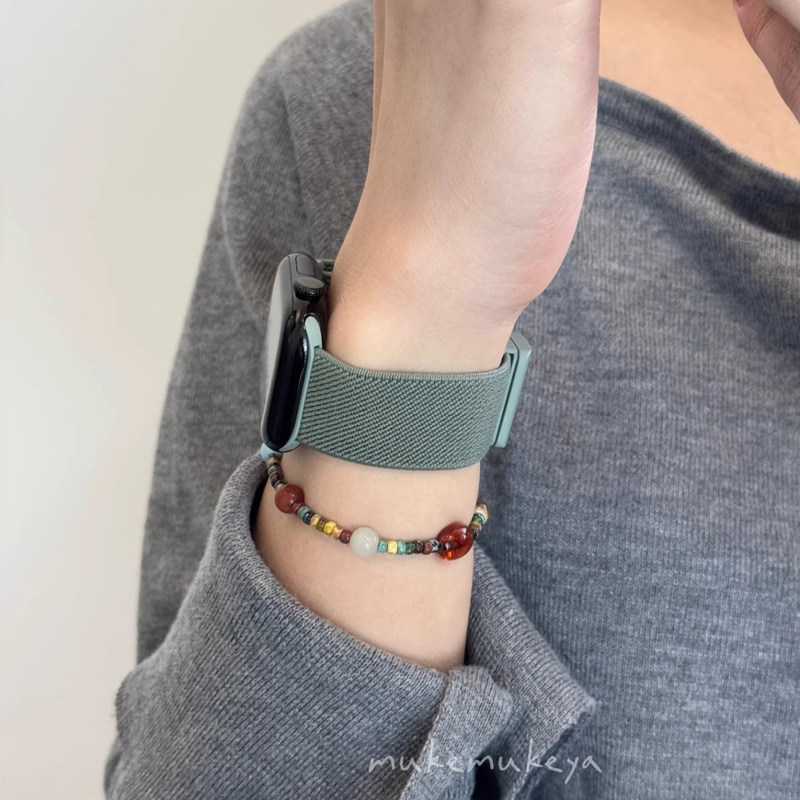 适用applewatch苹果智能手表表带iwatch尼龙s10男女生新款series11高级感se编织ultra3磁吸扣s9春夏季s11透气,智能设备,智能手表手环表带/腕带,淘宝优惠券,粉丝福利购,淘宝优惠卷