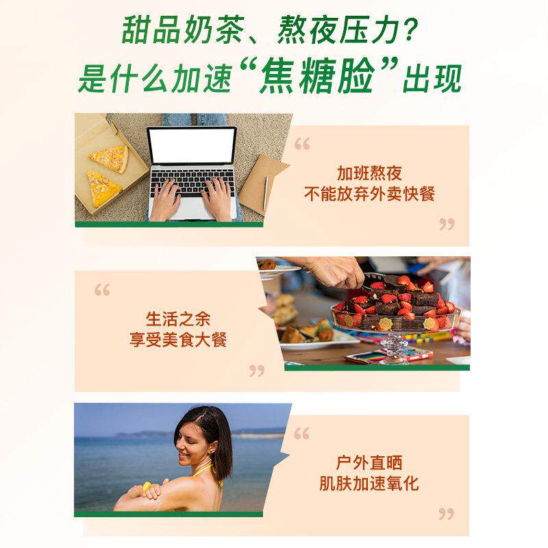 加拿大进口健美OGB抗丸0橄片生 榄红石榴糖平衡营养片