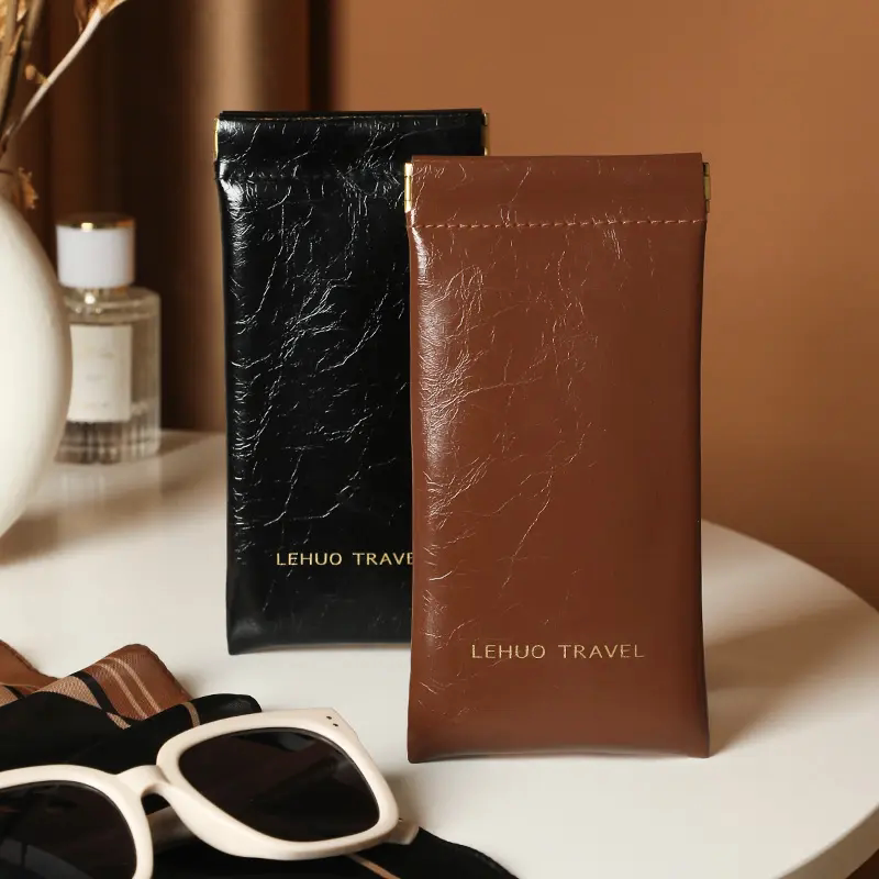 即刻旅行高档随身便携耐磨装太阳镜墨镜收纳自动闭合收纳包