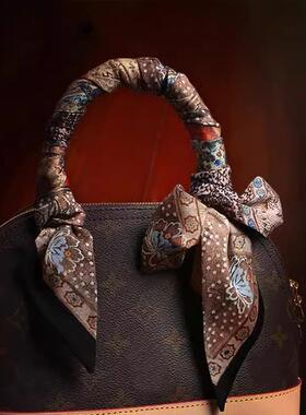 lv5&vv20丝巾绑包丝带speedy30手柄缠带细窄长条发带绑带飘带轻奢