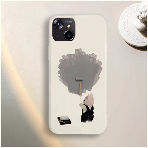 适用于百事乐P15pro手机壳LEBEST L202306卡通彩绘情侣高级撞色防摔软胶保护套