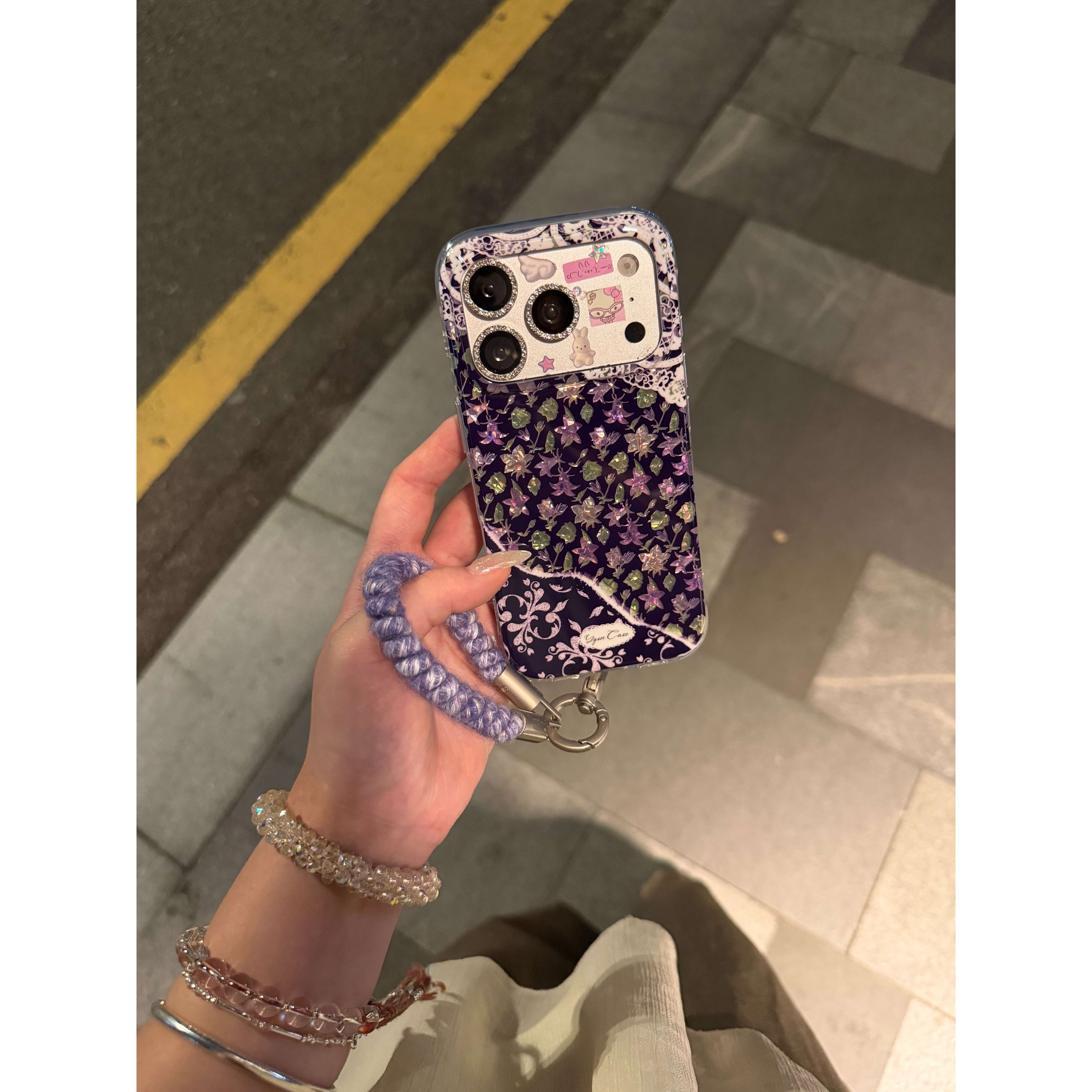 简约蕾丝绿色百合适用iPhone18promax手机壳15新款17pro网红女款13创意全包防摔18pro超好看17保护套