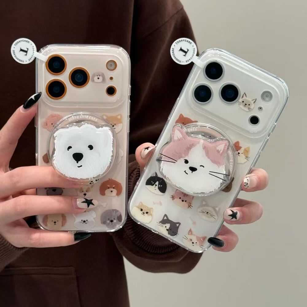 可爱修狗猫咪适用iPhone17promax手机壳15新款17pro网红女款13创意全包防摔16pro超好看17保护套