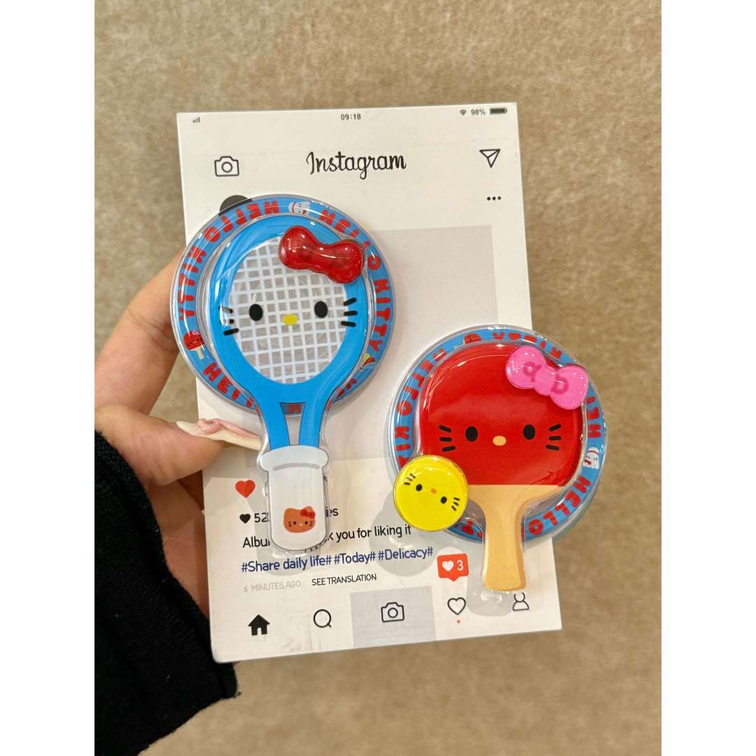 可爱jellycat羽毛球乒乓球旋转磁吸支架适用MagSafe磁吸支架手机强力吸附苹果14手机壳15新款15pro少女12追剧
