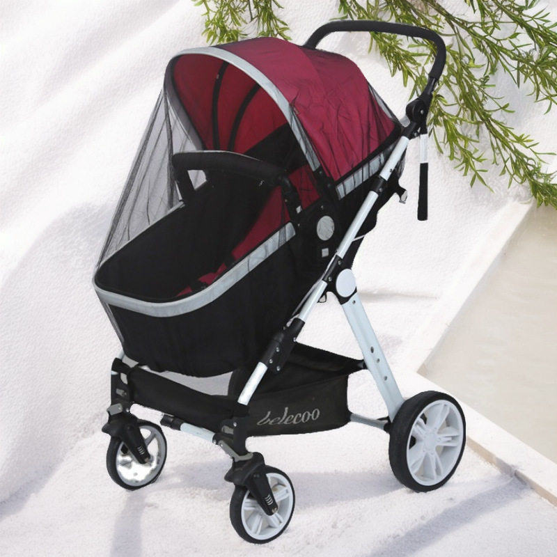 蚊帐 加大加密婴儿推车蚊帐 婴儿车全罩式蚊帐透气儿童房