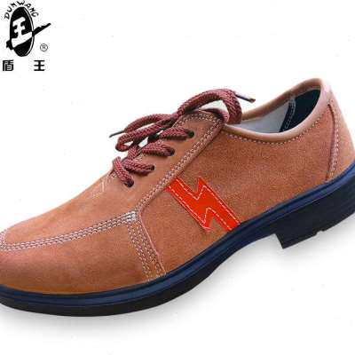 盾王8281无钢头6KV绝缘鞋安全透气劳保鞋工作鞋黑皮鞋 男女电工鞋